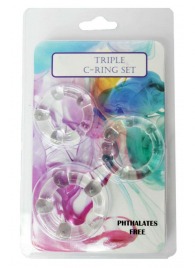 Набор из 3 эрекционных прозрачных колец - Boys of Toys - в Перми купить с доставкой