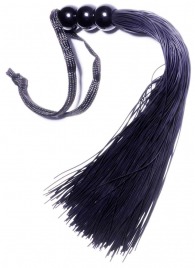 Черная силиконовая плетка - 25,4 см. - Boys of Toys - купить с доставкой в Перми