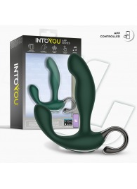 Зеленый вибромассажёр простаты Greeny - 12,8 см. - Intoyou - в Перми купить с доставкой
