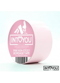 Розовый скотч для фиксации Non-Sticky Bondage Tape - 15 м. - Intoyou - купить с доставкой в Перми