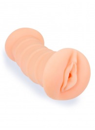 Телесный двусторонний мастурбатор с вибропулей и эрекционными кольцами в комплекте - Sexy Girl - в Перми купить с доставкой