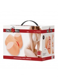 Телесный мастурбатор Liora с 2 любовными тоннелями - Baile - в Перми купить с доставкой