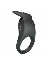 Черное перезаряжаемое виброкольцо Carlton - Baile - в Перми купить с доставкой