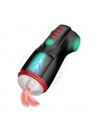 Интерактивный мастурбатор Raven с вакуумом, вибрацией и подсветкой - Shots Media BV - в Перми купить с доставкой