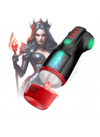 Интерактивный мастурбатор Raven с вакуумом, вибрацией и подсветкой - Shots Media BV - в Перми купить с доставкой