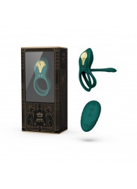 Зеленое эрекционное виброкольцо Bayek с пультом ДУ - Zalo - в Перми купить с доставкой