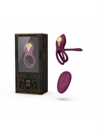 Фиолетовое эрекционное виброкольцо Bayek с пультом ДУ - Zalo - в Перми купить с доставкой