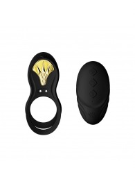 Черное эрекционное виброкольцо Bayek с пультом ДУ - Zalo - в Перми купить с доставкой