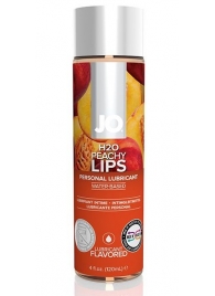 Лубрикант на водной основе с ароматом персика JO Flavored Peachy Lips - 120 мл. - System JO - купить с доставкой в Перми