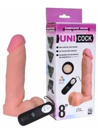 Фаллическая насадка Харнесс UNICOCK 8  с вибрацией - 20 см. - LOVETOY (А-Полимер) - купить с доставкой в Перми