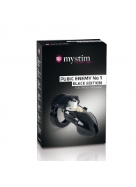 Пояс верности с электростимуляцией Mystim Pubic Enemy No1 Black Edition - MyStim - купить с доставкой в Перми