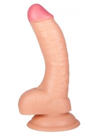 Телесный фаллоимитатор с присоской - 14,5 см. - ToyFa