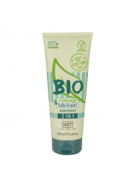 Массажный гель-лубрикант Bio 2-in-1 - 200 мл. - HOT - купить с доставкой в Перми
