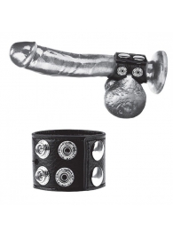 Ремень на член и мошонку 1.5  Cock Ring With Ball Strap - BlueLine - купить с доставкой в Перми