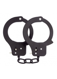 Чёрные наручники из листового металла BONDX METAL CUFFS BLACK - Dream Toys - купить с доставкой в Перми