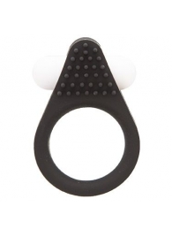 Чёрное эрекционное кольцо LIT-UP SILICONE STIMU RING 1 BLACK - Dream Toys - в Перми купить с доставкой