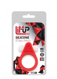 Красное эрекционное кольцо LIT-UP SILICONE STIMU RING 1 RED - Dream Toys - в Перми купить с доставкой