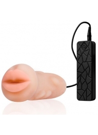 Мастурбатор-ротик с вибрацией REALSTUFF VIBRATING MASTURBATOR MOUTH - Dream Toys - в Перми купить с доставкой