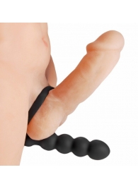 Насадка для двойного проникновения Double Fun Cock Ring with Double Penetration Vibe - XR Brands - в Перми купить с доставкой