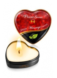 Массажная свеча с нейтральным ароматом Bougie Massage Candle - 35 мл. - Plaisir Secret - купить с доставкой в Перми