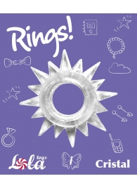 Прозрачное эрекционное кольцо Rings Cristal - Lola Games - в Перми купить с доставкой