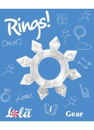 Прозрачное эрекционное кольцо Rings Gear - Lola Games - в Перми купить с доставкой