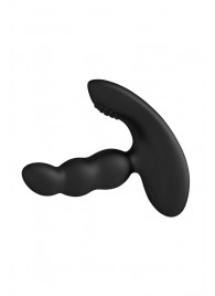 Черный силиконовый стимулятор простаты Levett Nitoc с пультом ДУ - Levett - в Перми купить с доставкой