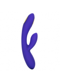 Фиолетовый вибратор с функцией электростимуляции Intimate E-Stimulator Dual Wand - 21,5 см. - California Exotic Novelties - купить с доставкой в Перми