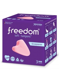 Женские гигиенические тампоны без веревочки FREEDOM normal - 3 шт. - Freedom - купить с доставкой в Перми