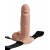 Телесный перезаряжаемый вибрострапон 7  Hollow Rechargeable Strap-on with Balls - 20,3 см. - Pipedream - купить с доставкой в Перми