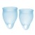 Набор голубых менструальных чаш Feel confident Menstrual Cup - Satisfyer - купить с доставкой в Перми