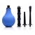 Анальный душ с 3 насадками Premium One-way Valve Anal Douche Set - XR Brands - купить с доставкой в Перми