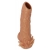 Телесная насадка с усиками и открытой головкой Nude Sleeve L - 14 см. - KOKOS - в Перми купить с доставкой
