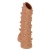 Телесная насадка с шипами и открытой головкой Nude Sleeve L - 14 см. - KOKOS - в Перми купить с доставкой
