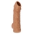 Телесная насадка с пупырышками и открытой головкой Nude Sleeve S - 10 см. - KOKOS - в Перми купить с доставкой