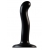 Черный фаллоимитатор-насадка Strap-On-Me P G spot Dildo size S - 16,4 см. - Strap-on-me - купить с доставкой в Перми