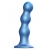 Голубая насадка Strap-On-Me Dildo Plug Balls size L - Strap-on-me - купить с доставкой в Перми
