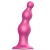 Розовая насадка Strap-On-Me Dildo Plug Beads size S - Strap-on-me - купить с доставкой в Перми