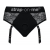 Черные трусики для насадок Diva Lingerie Harness - size L - Strap-on-me - купить с доставкой в Перми