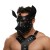 Черная кожаная маска «Собака» - Crazy Handmade - купить с доставкой в Перми