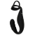 Черное эрекционное кольцо со стимуляцией промежности и анальной пробкой Cock Ring with RC Prostate Plug - Orion - в Перми купить с доставкой