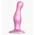 Розовая насадка Strap-On-Me Dildo Plug Curvy size M - Strap-on-me - купить с доставкой в Перми