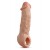 Телесная насадка-удлинитель Intrepid 9.25 Inch Realistic Penis Extender Sleeve - 23,5 см. - Blush Novelties - в Перми купить с доставкой