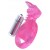 Розовая вибронасадка со стимулятор клитора   Язычок - Toyfa Basic - в Перми купить с доставкой
