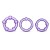 Набор из 3 фиолетовых эрекционных колец Stay Hard Beaded Cockrings - Blush Novelties - в Перми купить с доставкой