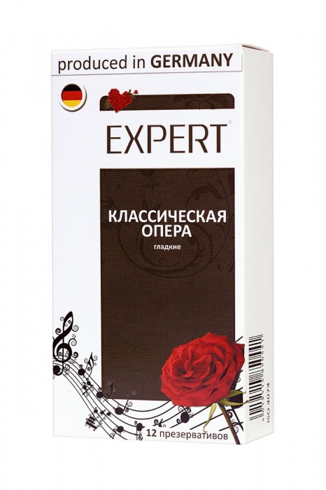 Гладкие презервативы Expert  Классическая опера  - 12 шт. - Expert - купить с доставкой в Перми