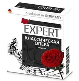 Гладкие презервативы Expert  Классическая опера  - 3 шт. - Expert - купить с доставкой в Перми