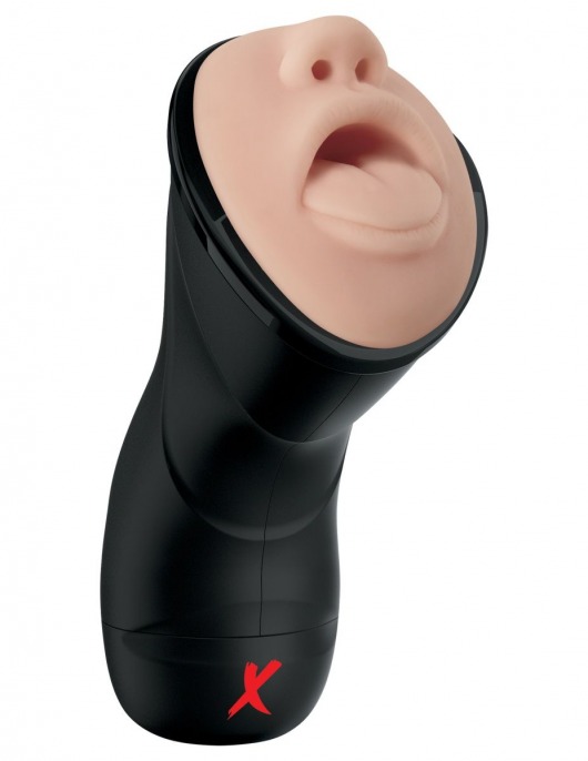 Мастурбатор-ротик Deep Throat Vibrating Stroker - Pipedream - в Перми купить с доставкой