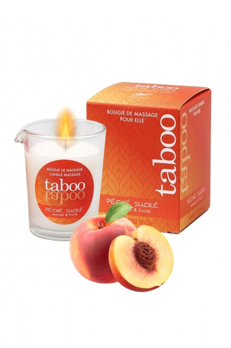 Массажное аромамасло с афродизиаками для женщин RUF Taboo Peche sucre - 60 гр. - RUF - купить с доставкой в Перми