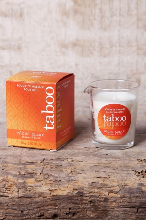 Массажное аромамасло с афродизиаками для женщин RUF Taboo Peche sucre - 60 гр. - RUF - купить с доставкой в Перми